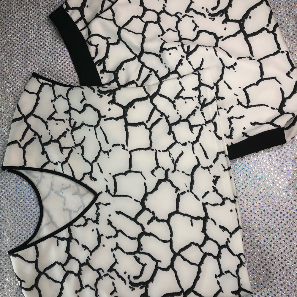 Marble print two piece set